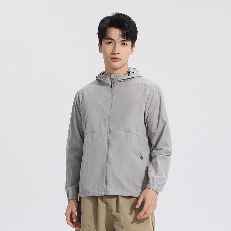 2025 Spring New Men'S And Women'S Hooded Casual Windbreaker Waterproof, Breathable And Wear-Resistant Single-Layer Water-Repellent Jacket - Image 1